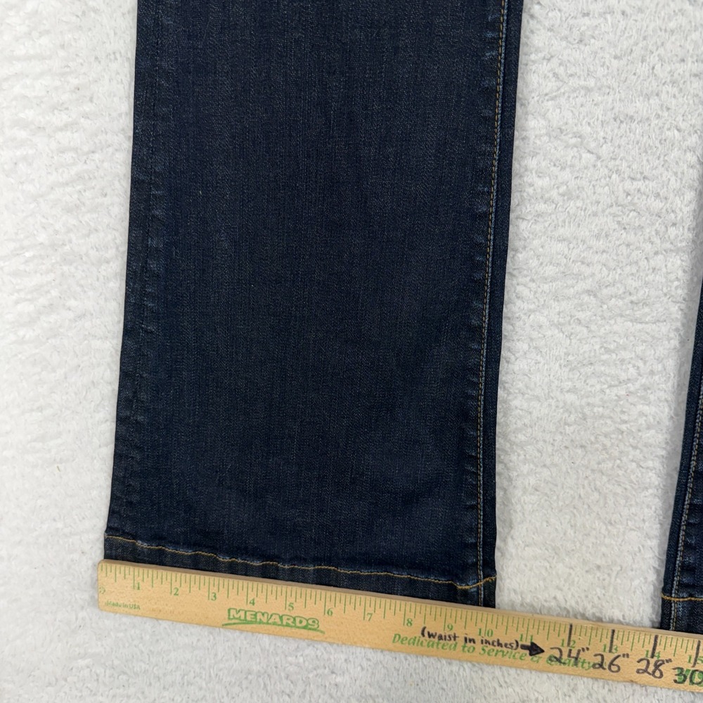 The Castings High Rise Flare Blue Jeans Womens 29 (27x33) Dark Blue Made in USA - Picture 5 of 11